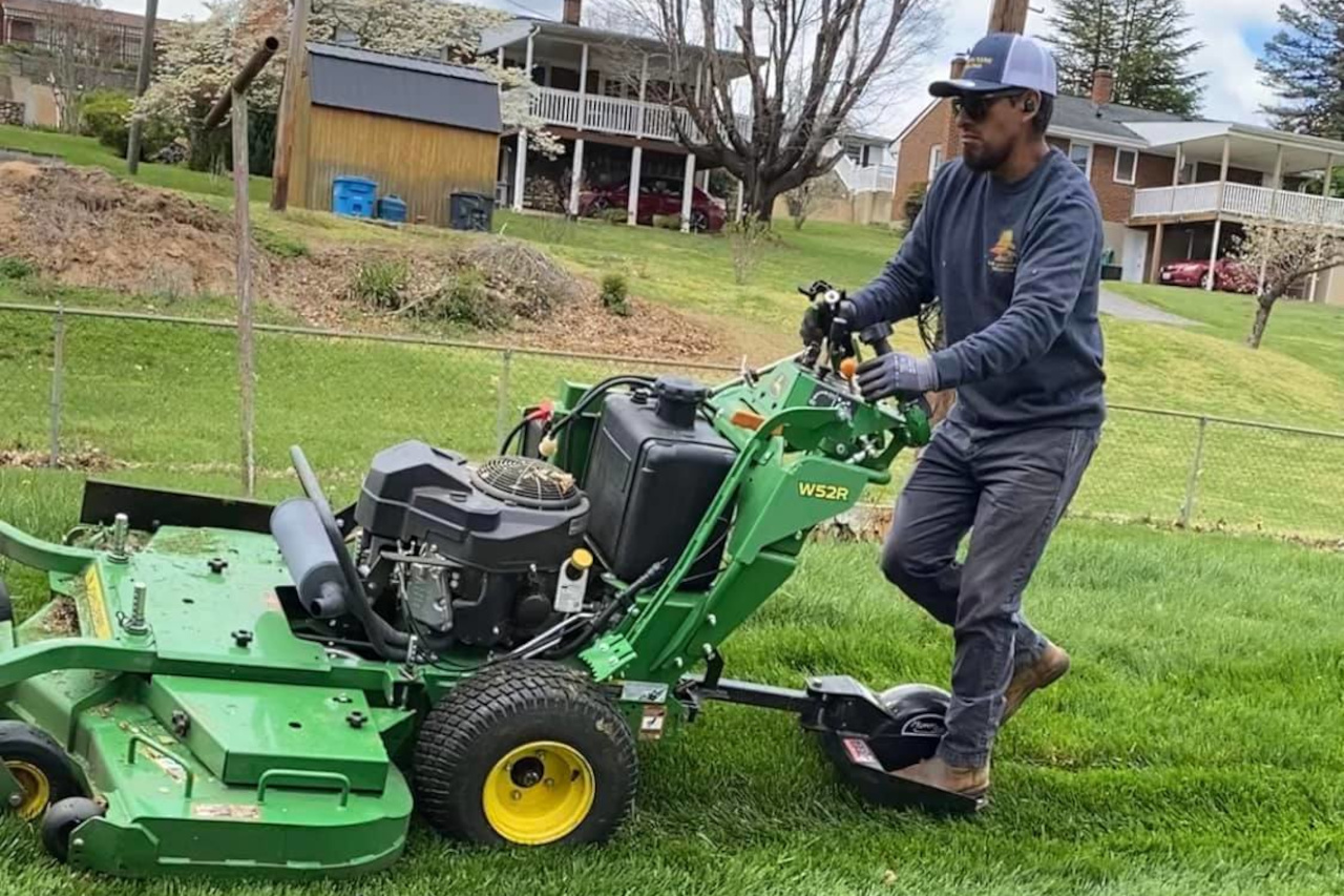 mowing